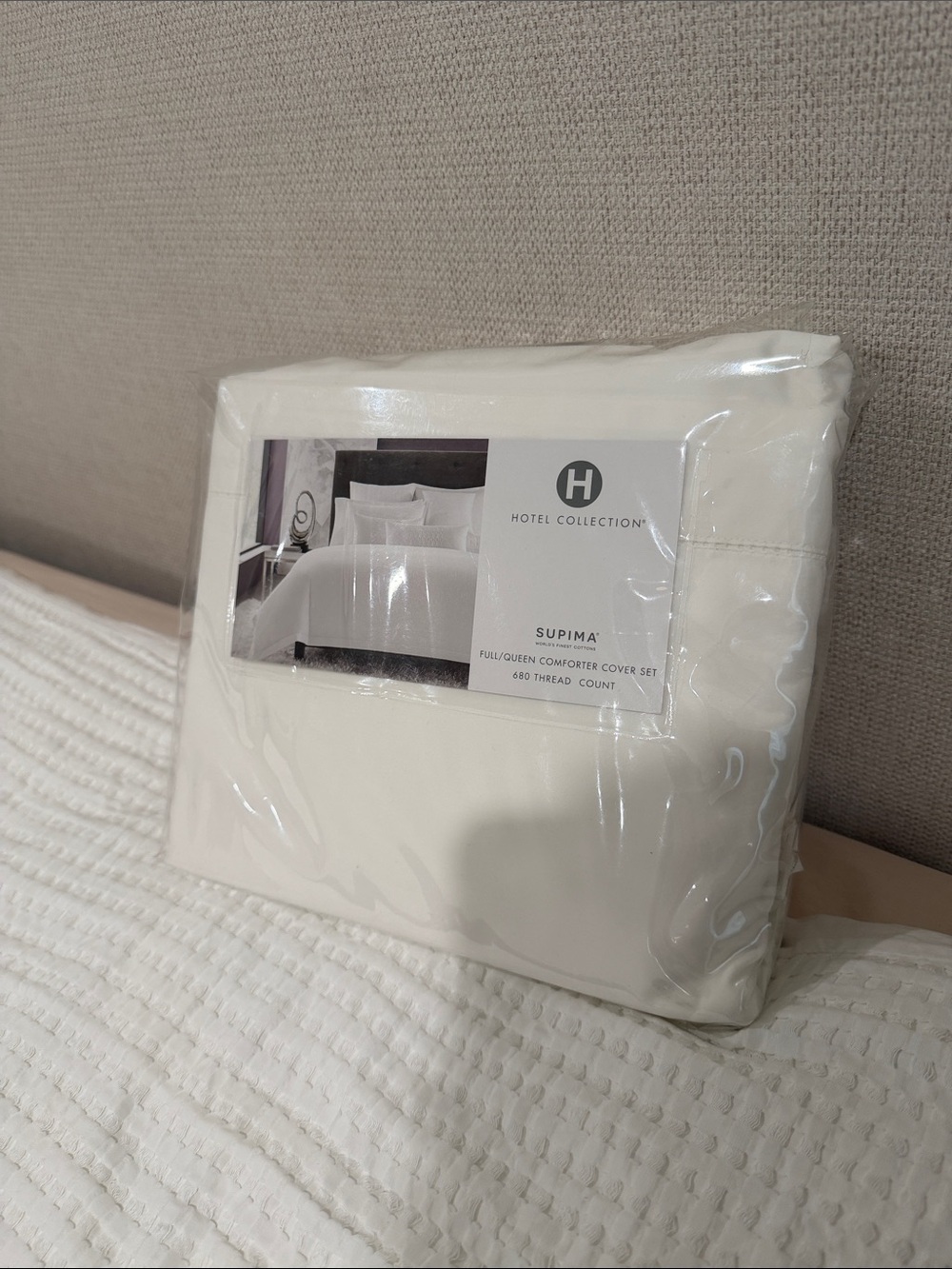 Hotel Collection Supima Duvet Cover Set in White
